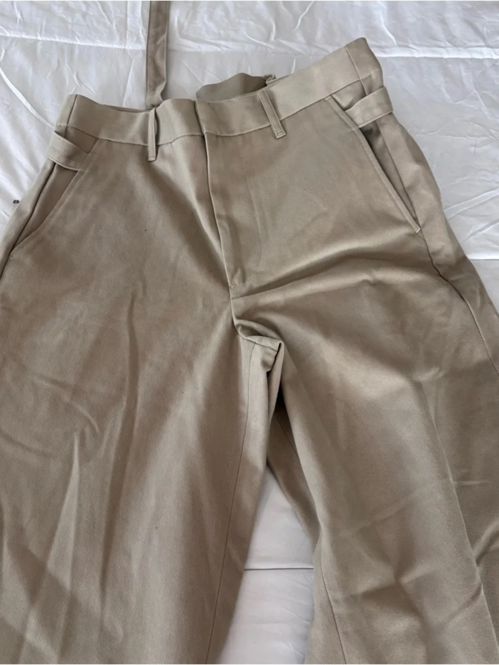 NWT Agolde Marika pant  Wide Leg Chino Pants - Khaki size 27 - Picture 2 of 4